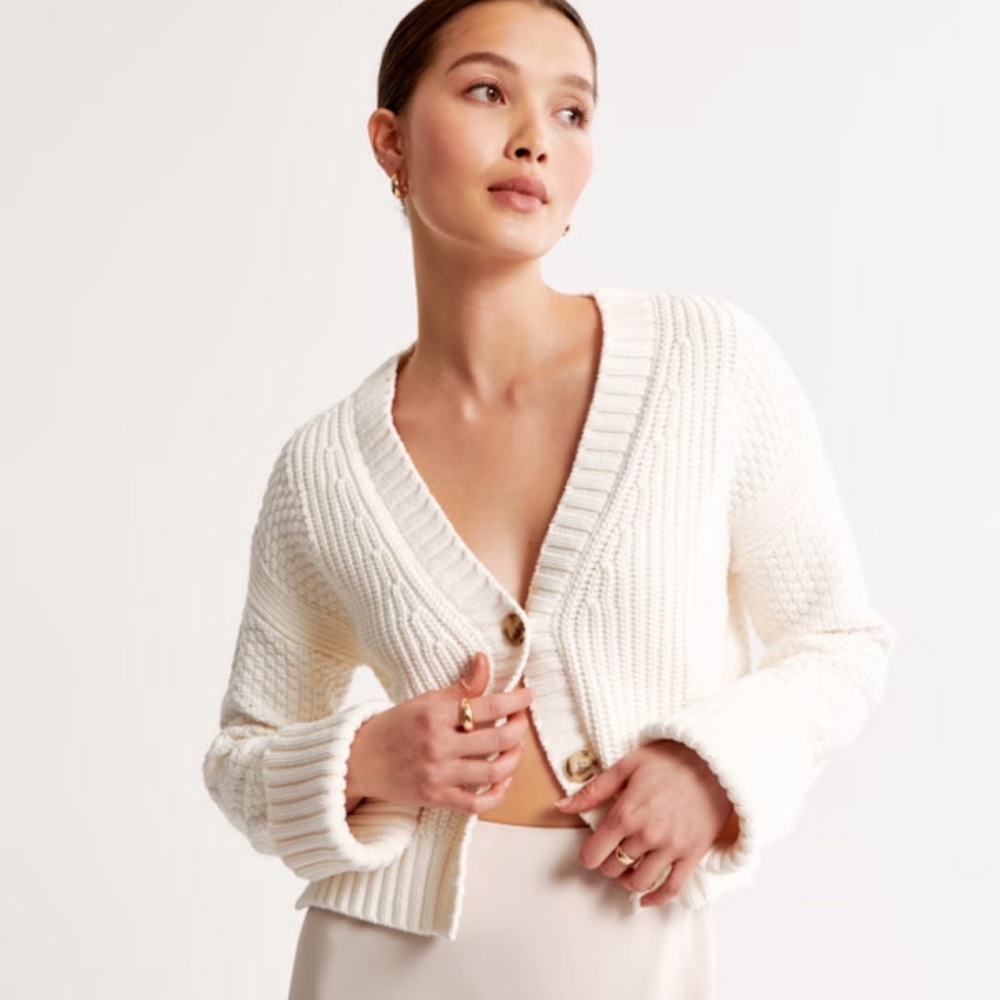 Abercrombie & Fitch The A&F Cameron Seed Stitch Cardigan